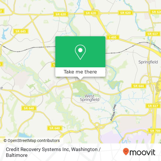 Credit Recovery Systems Inc map