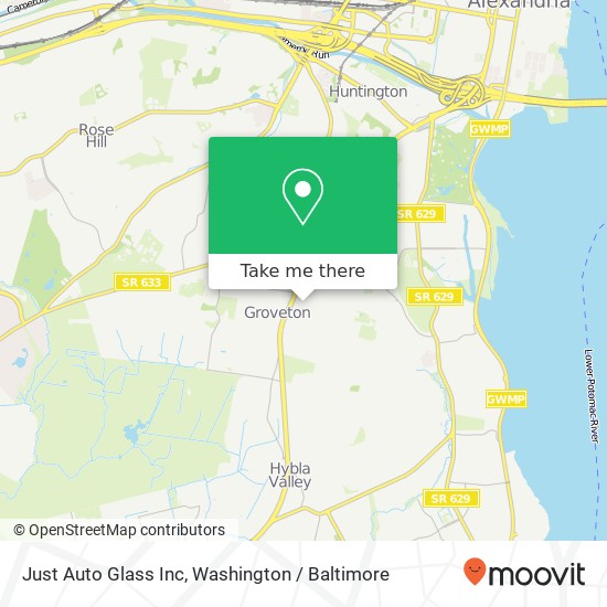 Mapa de Just Auto Glass Inc