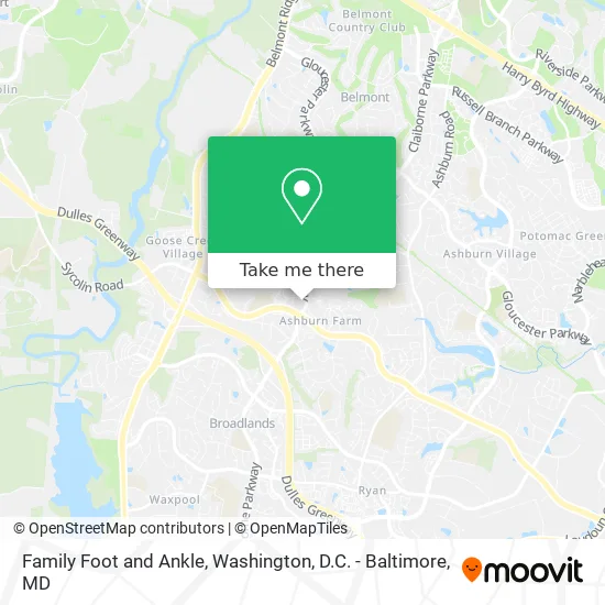 Mapa de Family Foot and Ankle