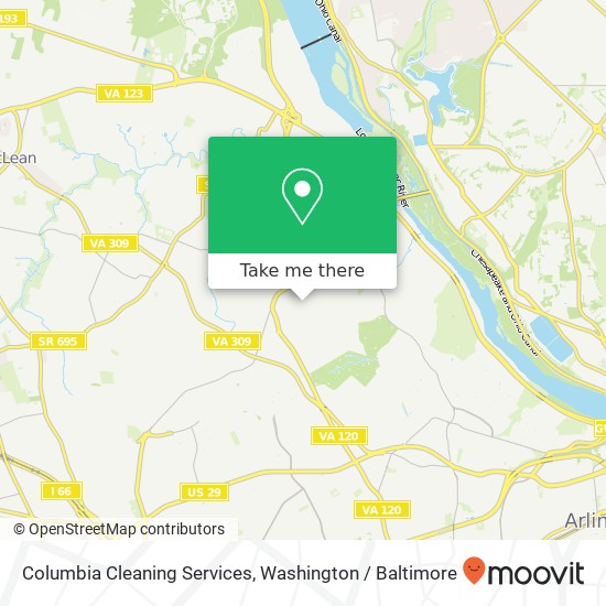 Columbia Cleaning Services map