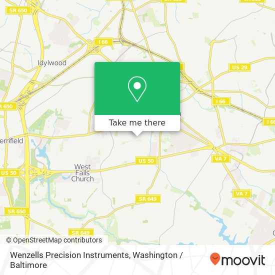 Wenzells Precision Instruments map