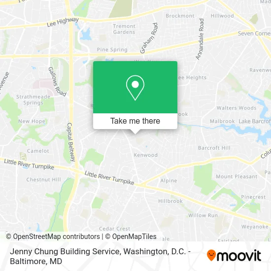 Jenny Chung Building Service map