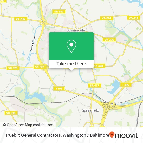 Mapa de Truebilt General Contractors