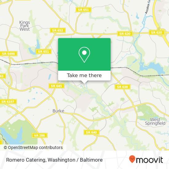 Romero Catering map