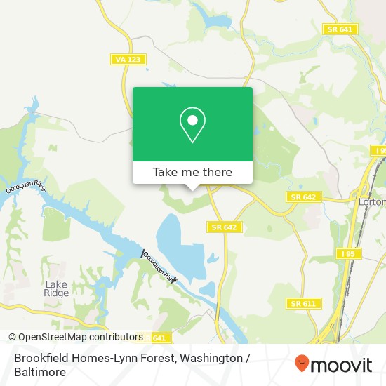 Brookfield Homes-Lynn Forest map