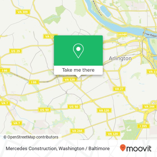 Mapa de Mercedes Construction