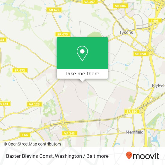 Baxter Blevins Const map