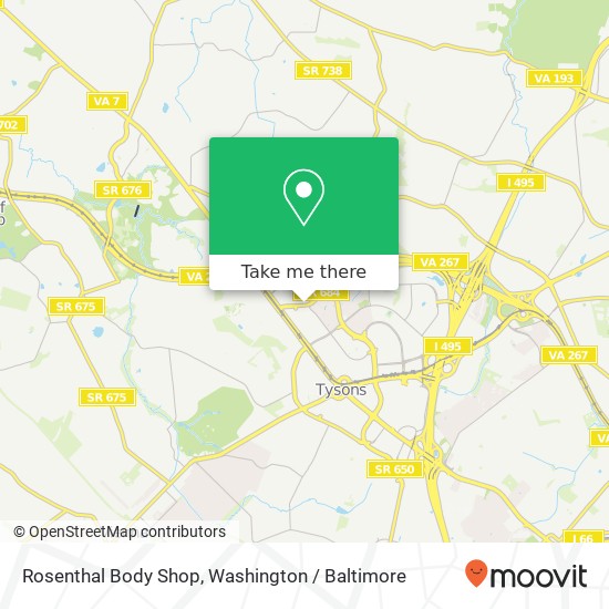 Rosenthal Body Shop map