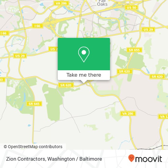 Zion Contractors map