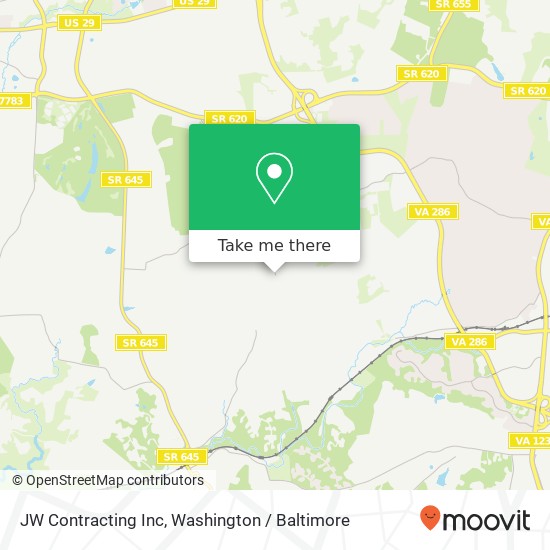 JW Contracting Inc map