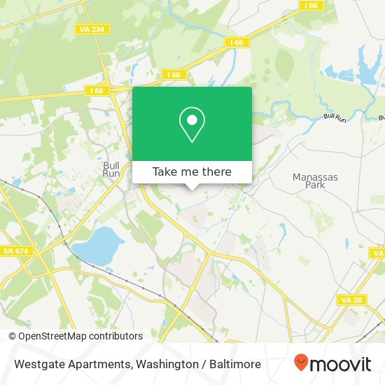 Mapa de Westgate Apartments