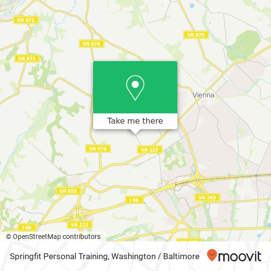 Springfit Personal Training map