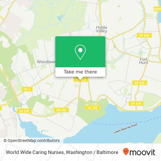 Mapa de World Wide Caring Nurses