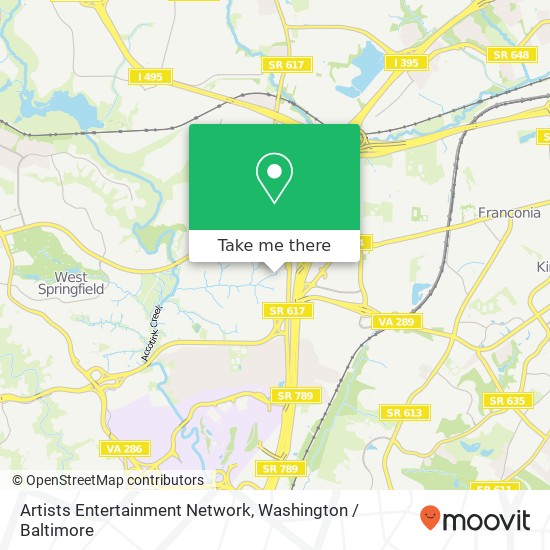 Mapa de Artists Entertainment Network