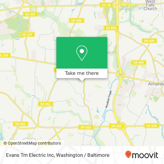 Evans Tm Electric Inc map