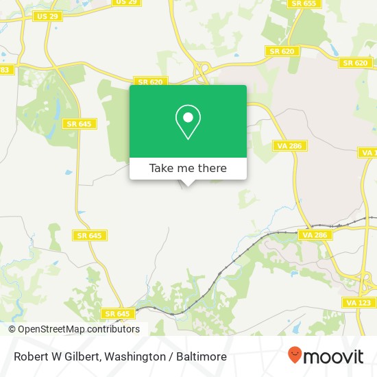 Mapa de Robert W Gilbert
