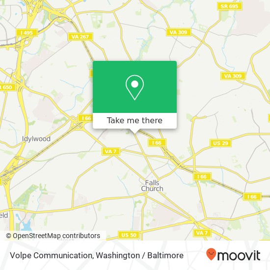 Mapa de Volpe Communication