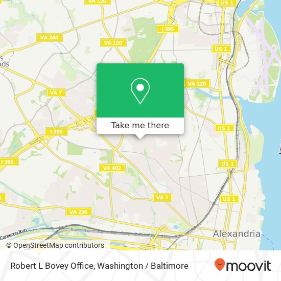 Robert L Bovey Office map
