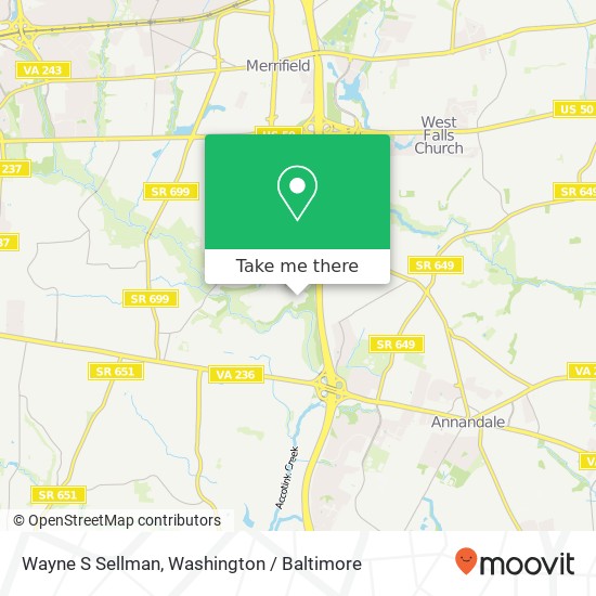 Mapa de Wayne S Sellman