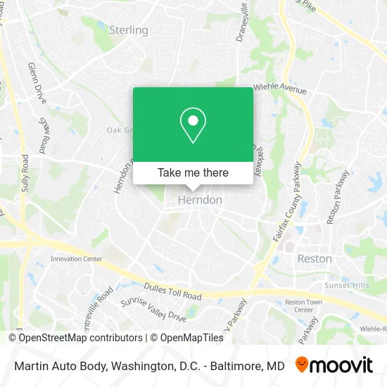 Martin Auto Body map