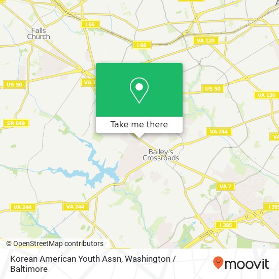 Korean American Youth Assn map