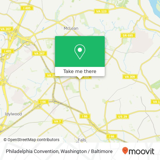 Philadelphia Convention map