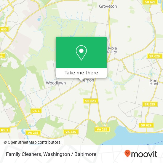 Family Cleaners map