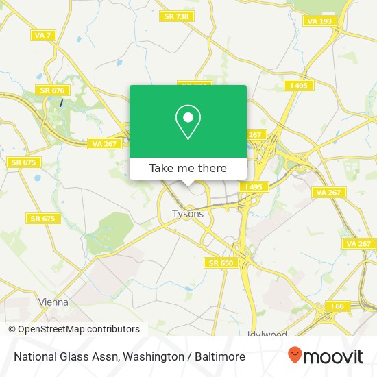 Mapa de National Glass Assn