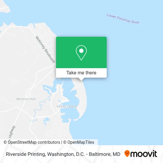 Riverside Printing map