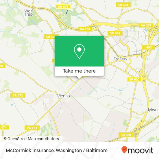 Mapa de McCormick Insurance