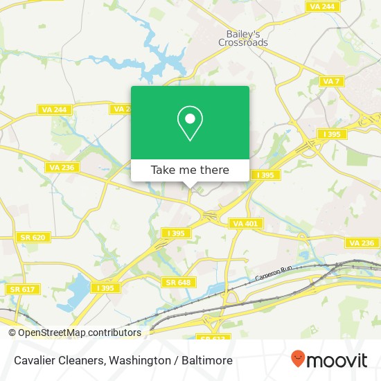 Cavalier Cleaners map