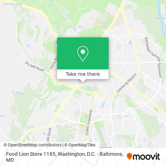 Mapa de Food Lion Store 1185