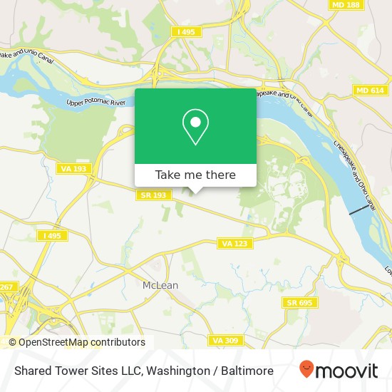 Mapa de Shared Tower Sites LLC