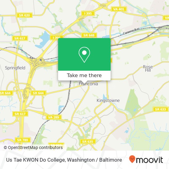 Us Tae KWON Do College map
