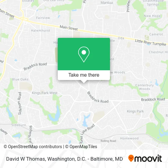 Mapa de David W Thomas