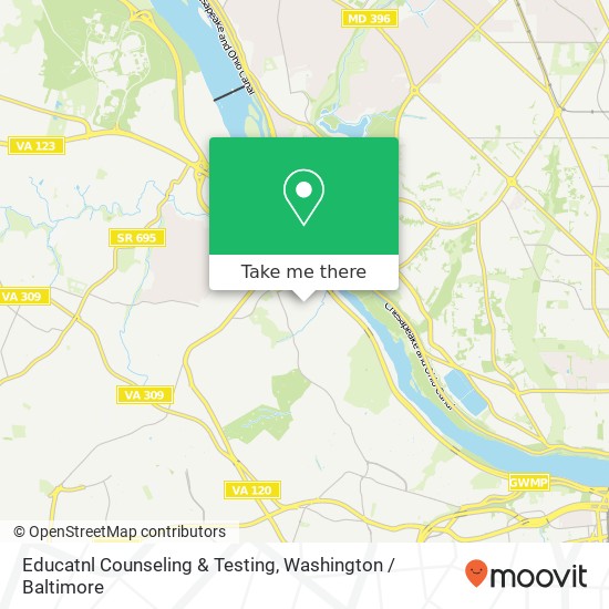 Educatnl Counseling & Testing map