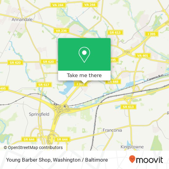 Mapa de Young Barber Shop