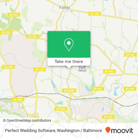 Mapa de Perfect Wedding Software