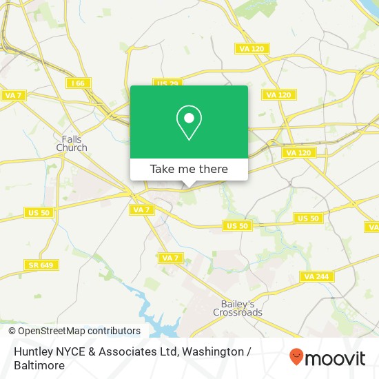 Huntley NYCE & Associates Ltd map