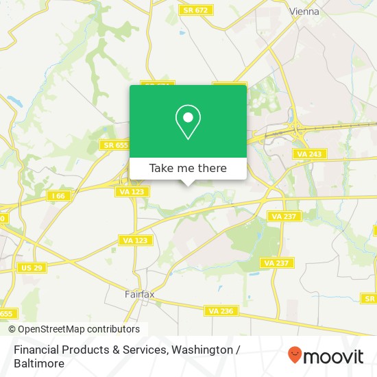 Financial Products & Services map