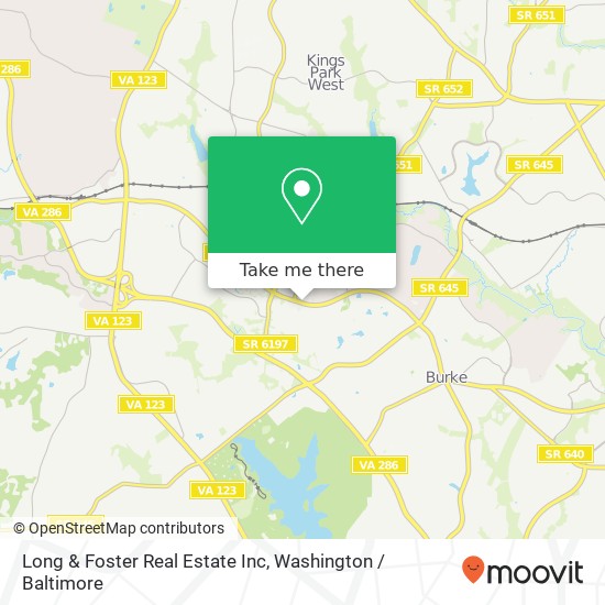 Long & Foster Real Estate Inc map