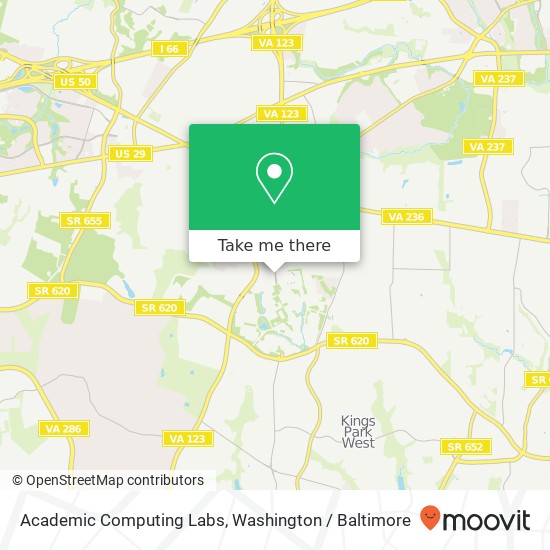 Academic Computing Labs map