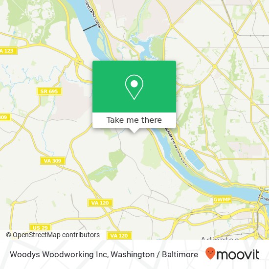 Woodys Woodworking Inc map