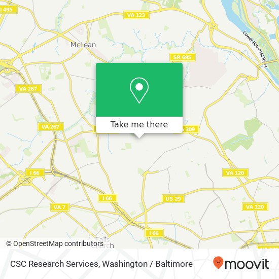 CSC Research Services map