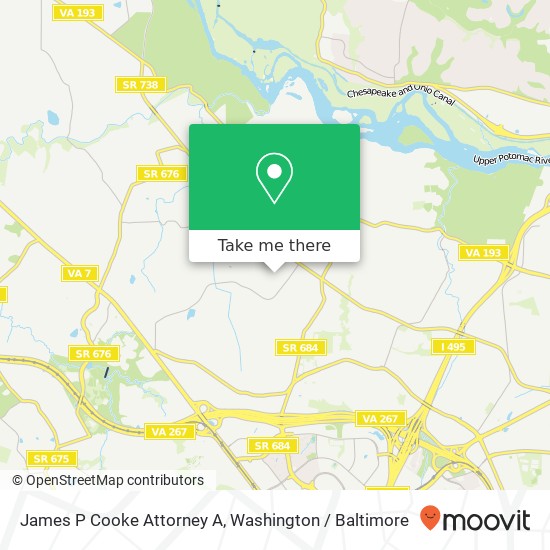 James P Cooke Attorney A map