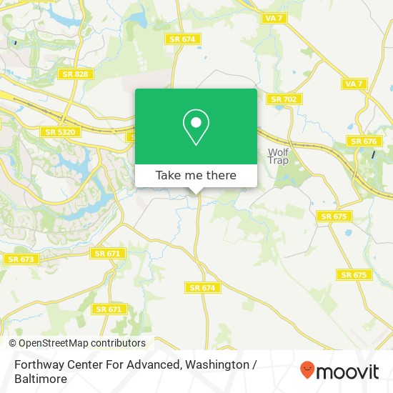 Mapa de Forthway Center For Advanced