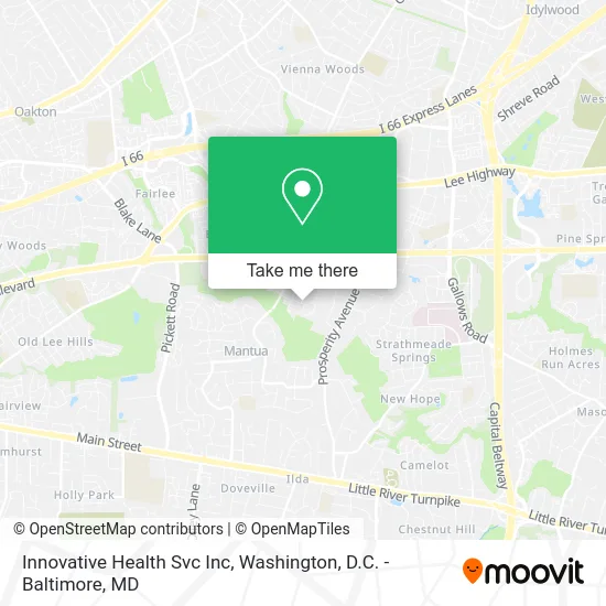 Innovative Health Svc Inc map