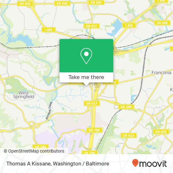 Mapa de Thomas A Kissane