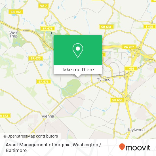 Asset Management of Virginia map