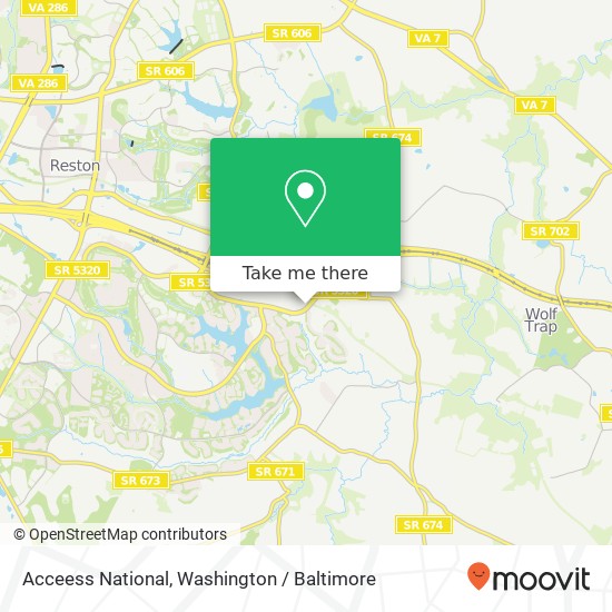 Mapa de Acceess National